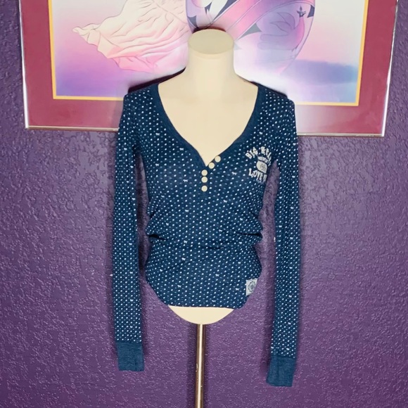 PINK Victoria's Secret Tops - Pink VS along sleeve blouse•SZ M